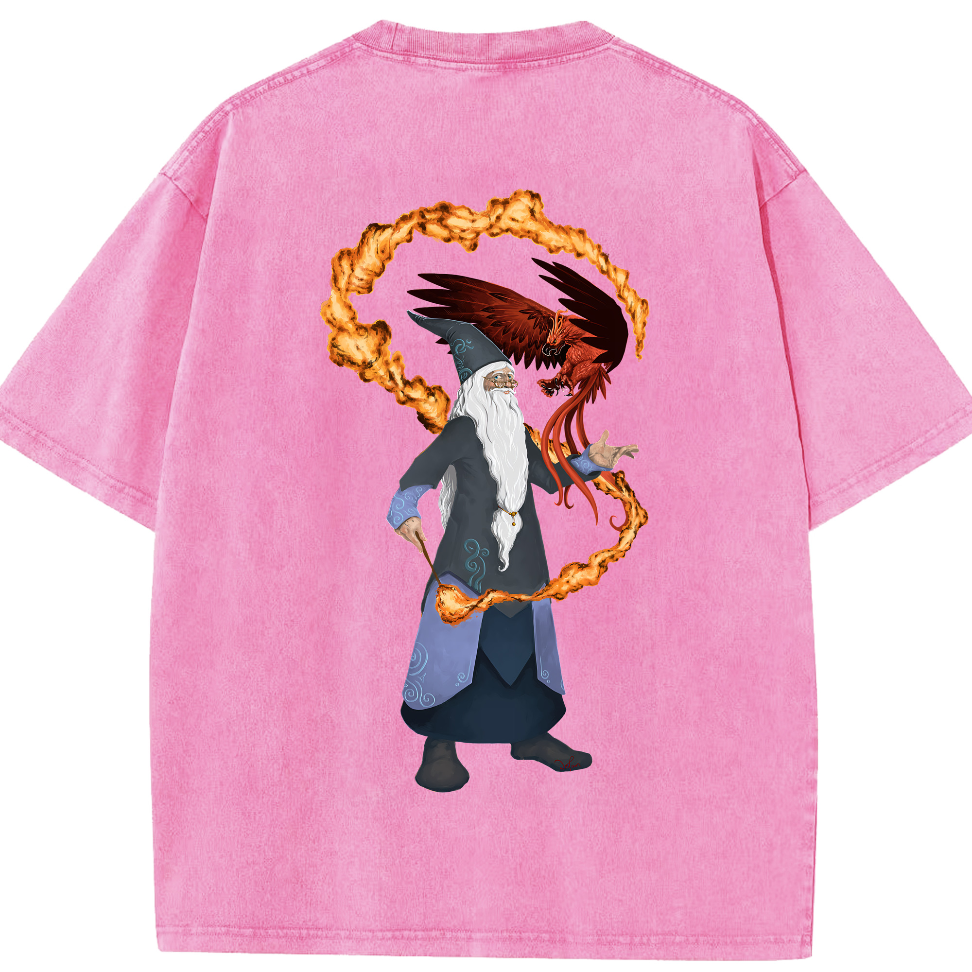 （画像用） Harry Potter ハリー・ポッターシリーズ 綿100% ヴィンテージ風 半袖Tシャツ（背面プリント）